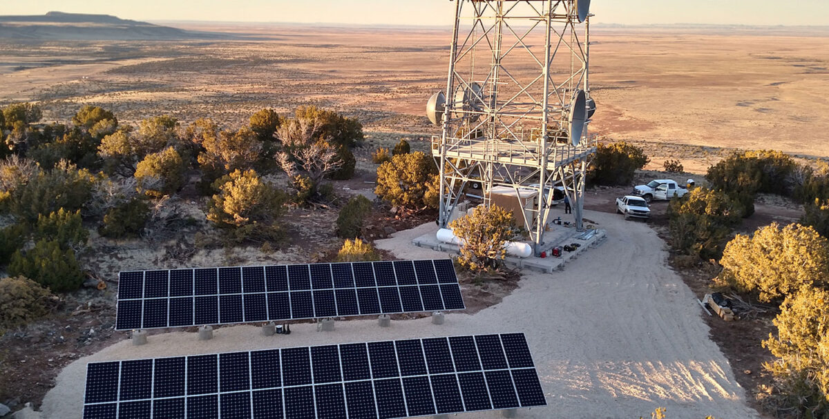 Chevelon Communications solar site by Industrial Solar Consulting