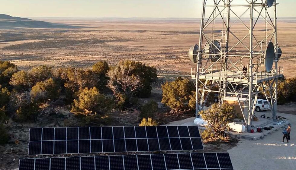 Chevelon Communications solar site by Industrial Solar Consulting