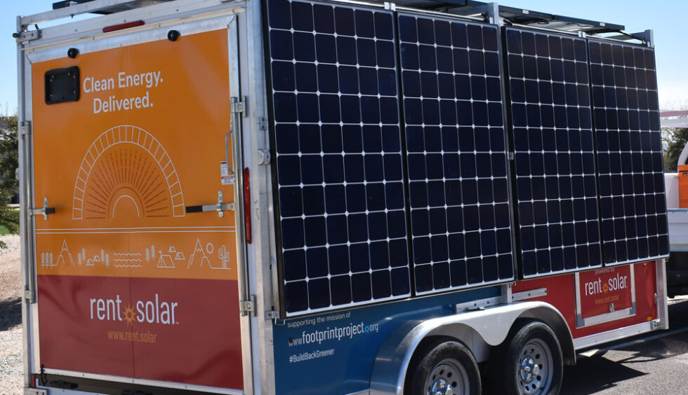 Rent Solar mobile solar trailer by Industrial Solar Consulting