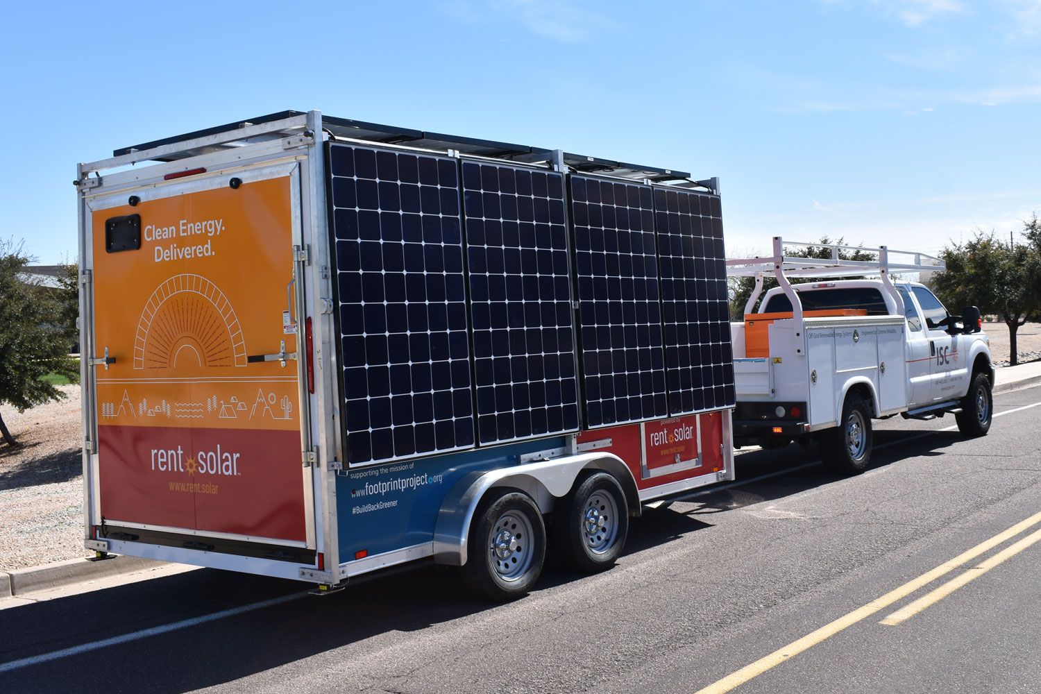 Rent Solar mobile solar trailer by Industrial Solar Consulting