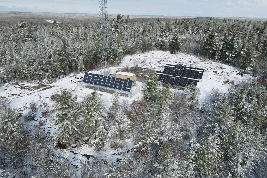 Meander Lake MN off grid solar installation