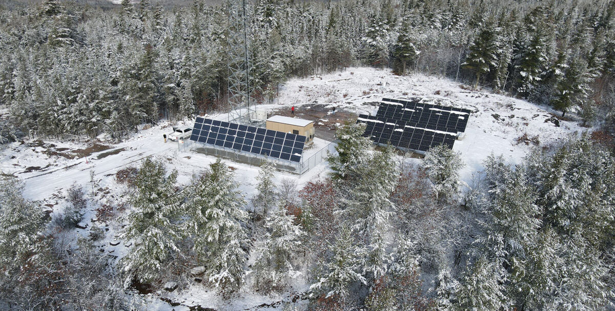 Meander Lake MN off grid solar installation