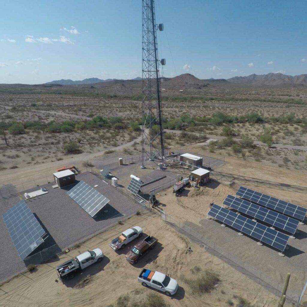 Freeman Road solar telecom installation by ISC