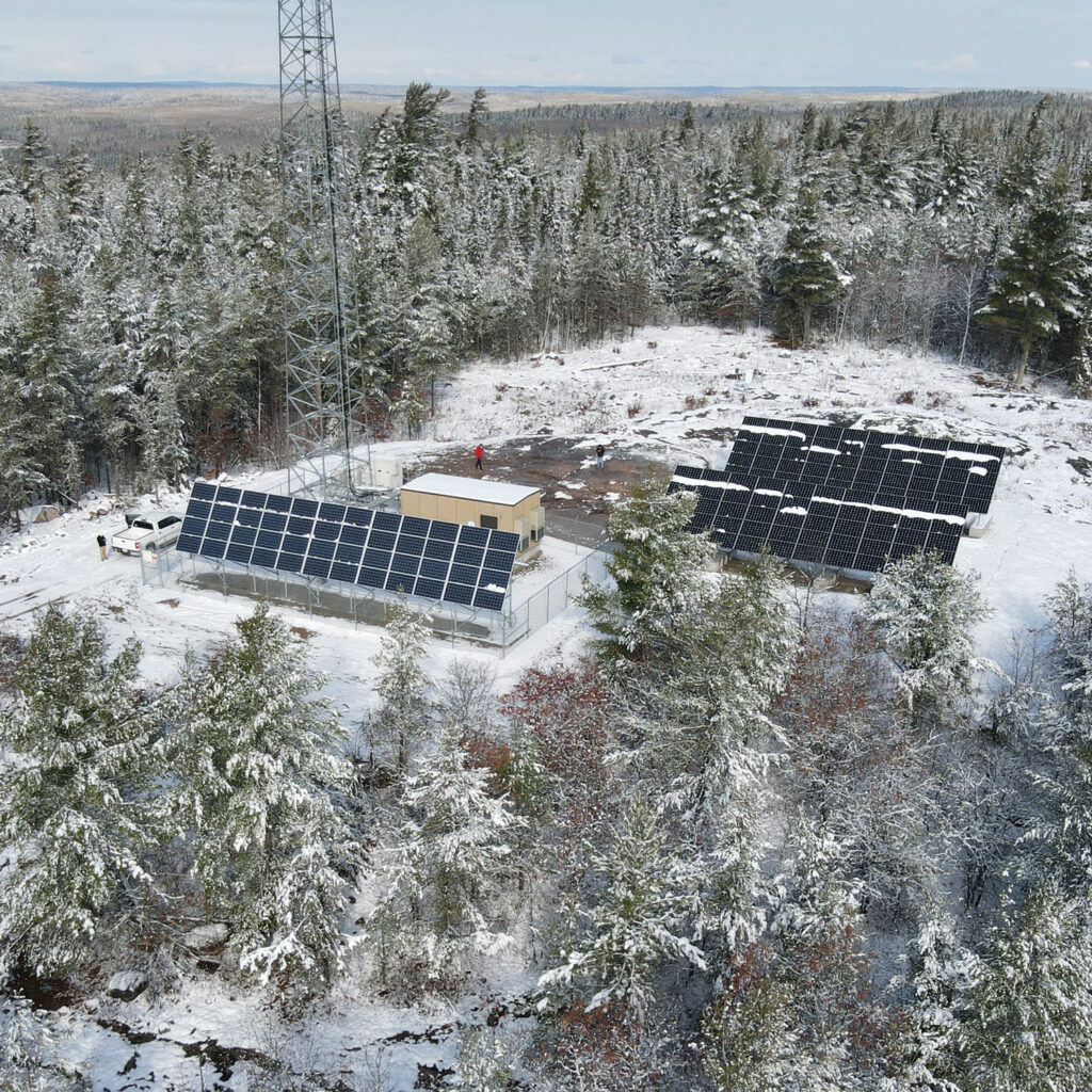 Meander Lake solar hybrid power system by ISC