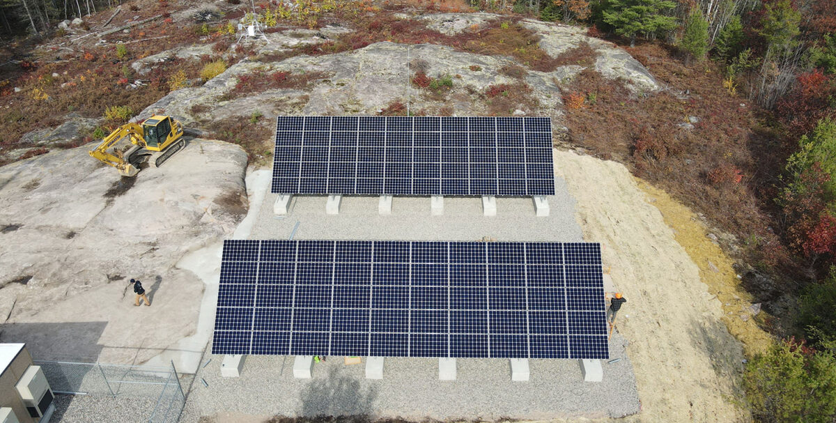 Meander Lake solar hybrid power system