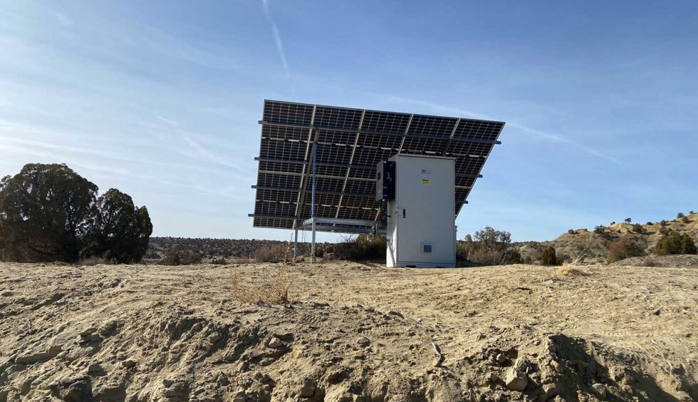 Off-grid solar power installation on the Navajo Nation by ISC