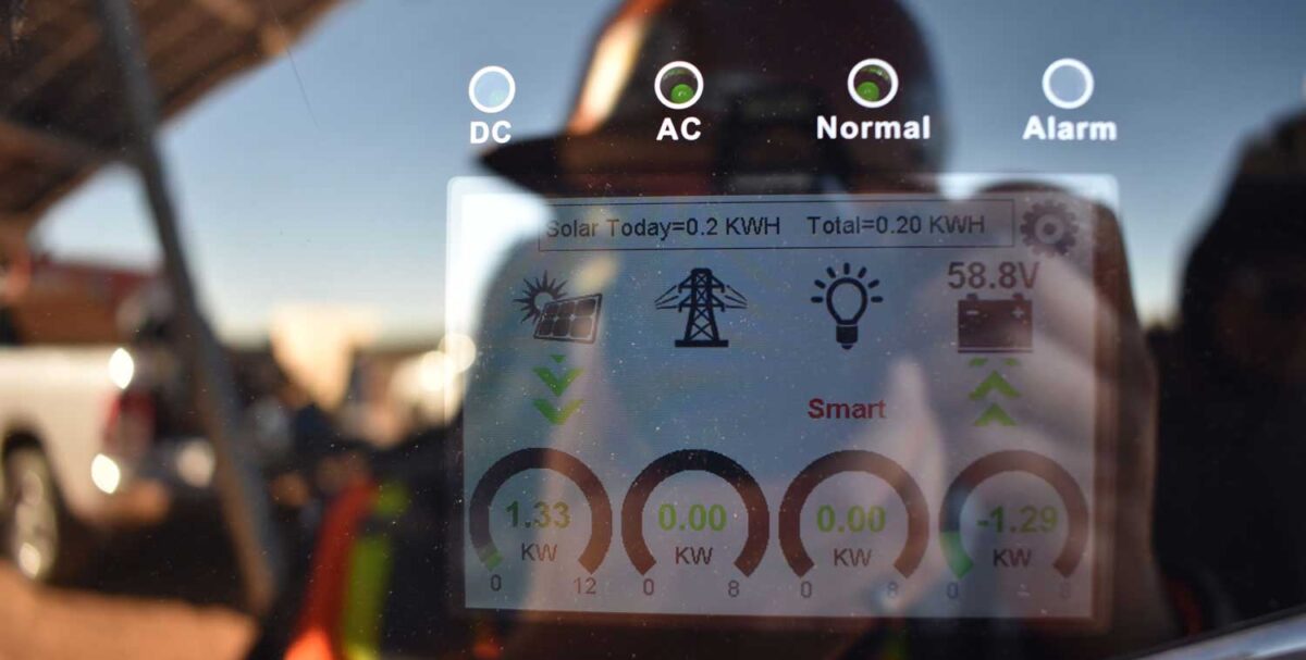 Off-grid solar project on the Navajo Nation