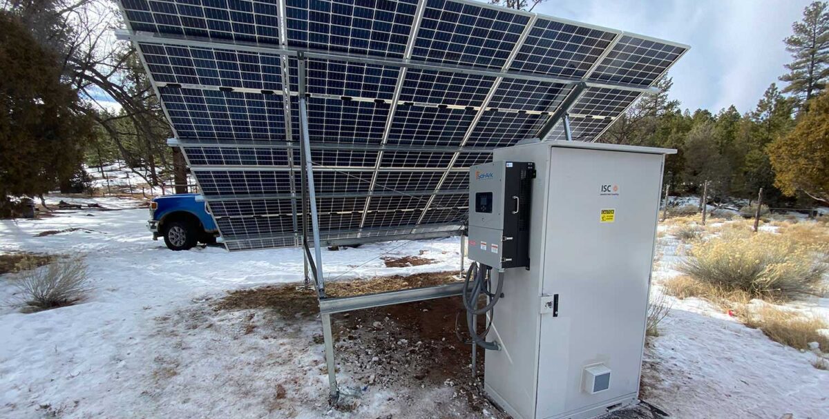 Off-grid solar project on the Navajo Nation