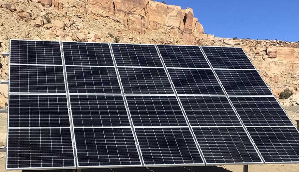 Off-grid solar project on the Navajo Nation