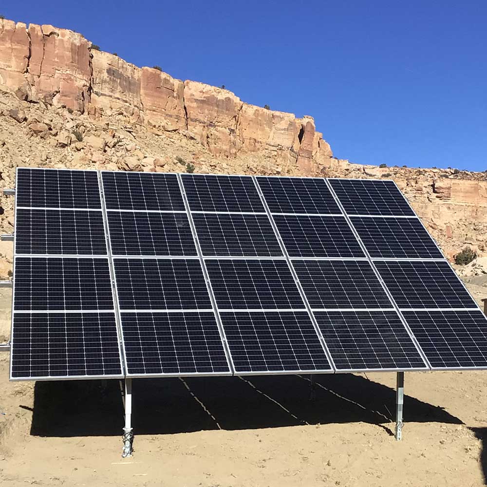 Off-grid solar project on the Navajo Nation