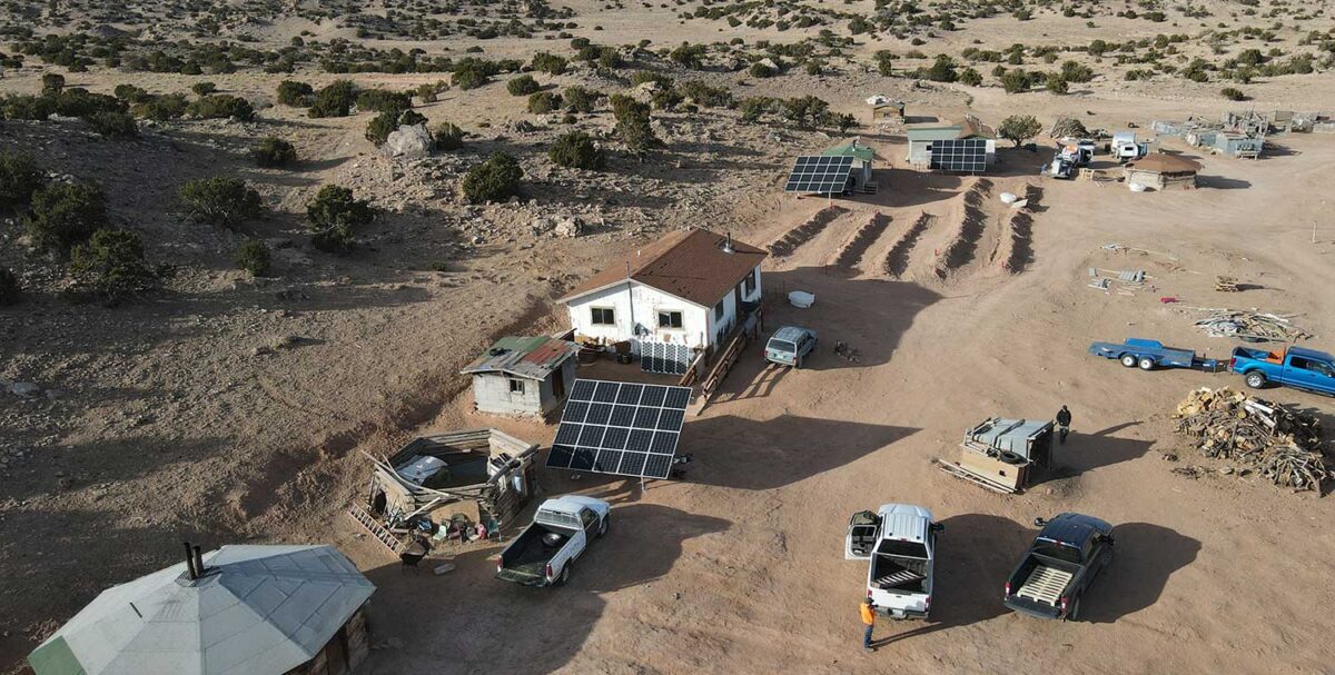 Off-grid solar project on the Navajo Nation