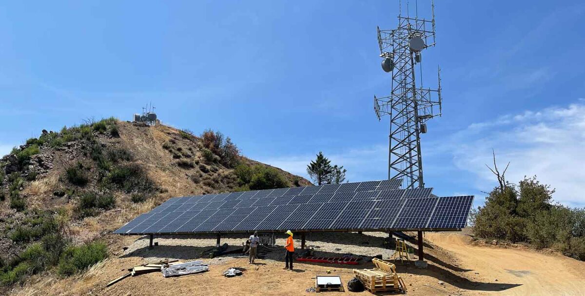 Pine Mountain solar installation by Industrial Solar Consulting (ISC)