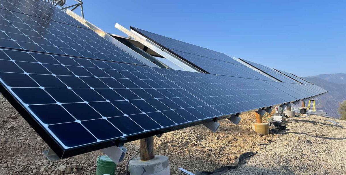 Pine Mountain solar installation by Industrial Solar Consulting (ISC)